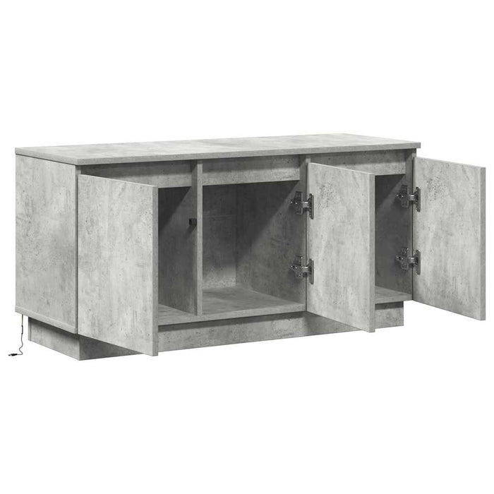 Cabinet TV Gri din beton 100 x 38 x 49 cm Lemn compozit WALTI