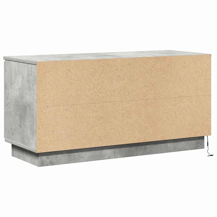 Cabinet TV Gri din beton 100 x 38 x 49 cm Lemn compozit WALTI