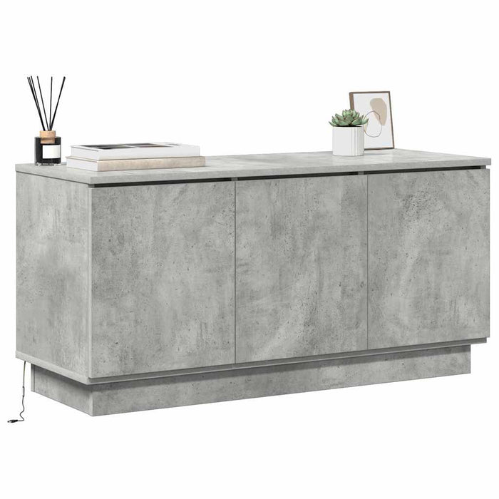 Cabinet TV Gri din beton 100 x 38 x 49 cm Lemn compozit WALTI