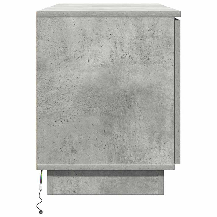 Cabinet TV Gri din beton 100 x 38 x 49 cm Lemn compozit WALTI