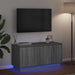 Cabinet TV cu LED sonoma gri 100 x 38 x 49 cm Lemn compozit - WALTI WALTI