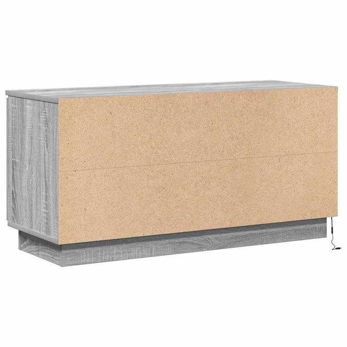 Cabinet TV cu LED sonoma gri 100 x 38 x 49 cm Lemn compozit - WALTI WALTI