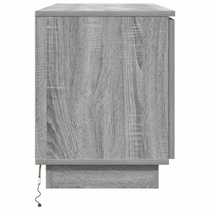 Cabinet TV cu LED sonoma gri 100 x 38 x 49 cm Lemn compozit - WALTI WALTI