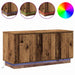 Cabinet TV cu LED Lemn Vechi 100 x 38 x 49 cm Lemn compozit - WALTI WALTI