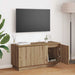 Cabinet TV cu LED stejar artizanal 100 x 38 x 49 cm - WALTI WALTI