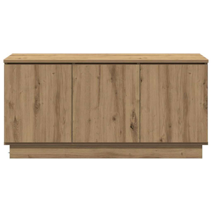 Cabinet TV cu LED stejar artizanal 100 x 38 x 49 cm - WALTI WALTI