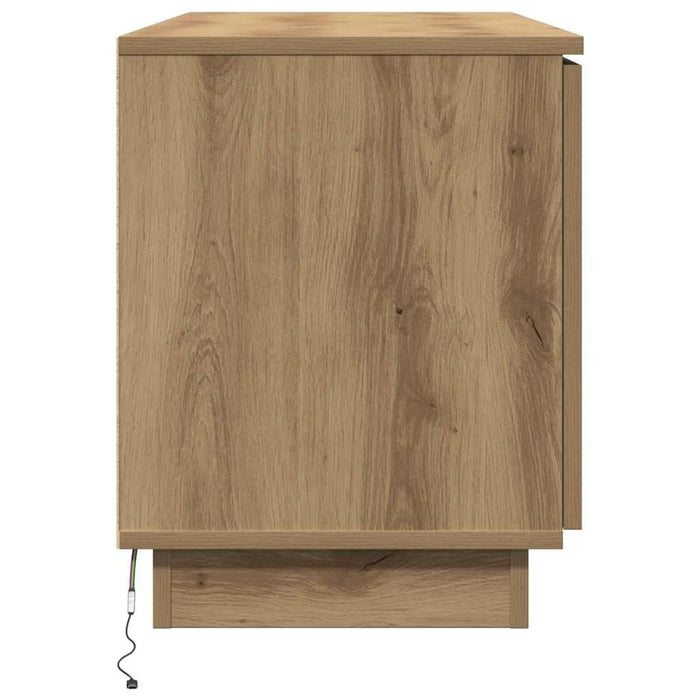 Cabinet TV cu LED stejar artizanal 100 x 38 x 49 cm - WALTI WALTI