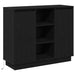 Bufet cu raft cu ușă Stejar Negru 90 x 32 x 75 cm Lemn compozit - WALTI WALTI