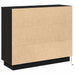 Bufet cu raft cu ușă Stejar Negru 90 x 32 x 75 cm Lemn compozit - WALTI WALTI