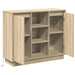 Bufet cu raft Stejar Sonoma 90 x 32 x 75 cm Lemn compozit - WALTI WALTI