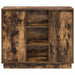 Bufet cu raft Stejar fumuriu 90 x 32 x 75 cm Lemn compozit - WALTI WALTI