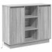 Bufet cu raft cu ușă Gri Sonoma 90 x 32 x 75 cm Lemn compozit - WALTI WALTI