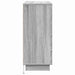 Bufet cu raft cu ușă Gri Sonoma 90 x 32 x 75 cm Lemn compozit - WALTI WALTI