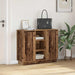 Bufet cu raft cu ușă Lemn Vechi 90 x 32 x 75 cm Lemn compozit - WALTI WALTI