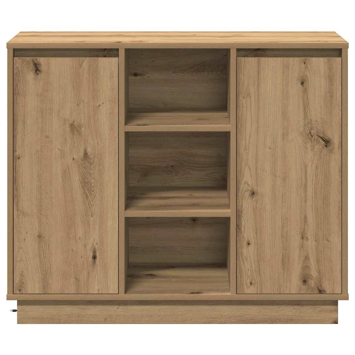 Bufet LED Stejar Artizanal 90 x 32 x 75 cm Lemn prelucrat WALTI