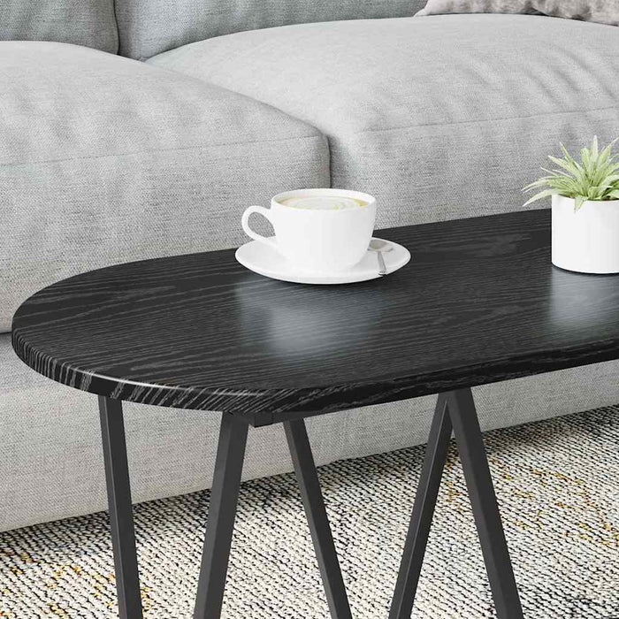 Masă de Cafea Stejar Negru 80 x 40 x 40.5 cm - WALTI WALTI