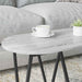 Masă de Cafea Gri 80 x 40 x 40.5 cm Lemn aranjat și metal - WALTI WALTI