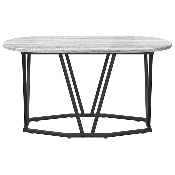 Masă de Cafea Gri 80 x 40 x 40.5 cm Lemn aranjat și metal - WALTI WALTI