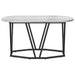 Masă de Cafea Gri 80 x 40 x 40.5 cm Lemn aranjat și metal - WALTI WALTI