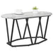 Masă de Cafea Gri 80 x 40 x 40.5 cm Lemn aranjat și metal - WALTI WALTI