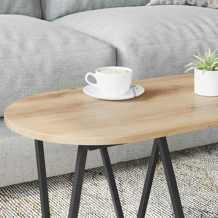 Masă de Cafea stejar artizanal 80 x 40 x 40.5 cm - WALTI WALTI