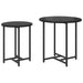 Set măsuțe laterale 2 pcs Stejar negru 50 x 50 x 50 cm - WALTI WALTI