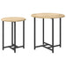 Set măsuțe laterale 2 pcs Stejar Sonoma și Negru - WALTI WALTI