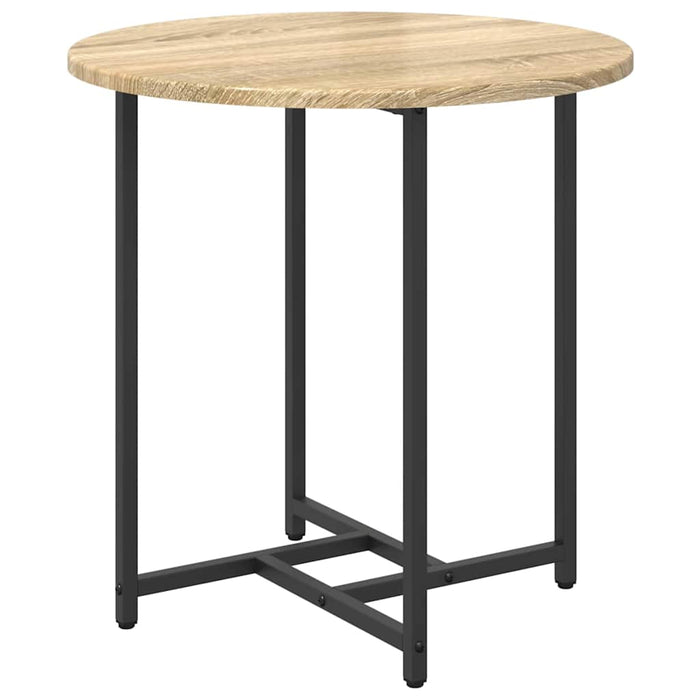 Set măsuțe laterale 2 pcs Stejar Sonoma și Negru - WALTI WALTI