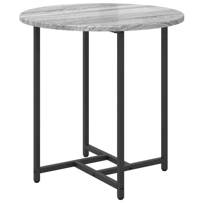 Set măsuțe laterale 2 pcs Gri sonoma și Negru 50 x 50 x 50 cm - WALTI WALTI