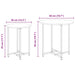 Set măsuțe laterale 2 pcs Gri sonoma și Negru 50 x 50 x 50 cm - WALTI WALTI