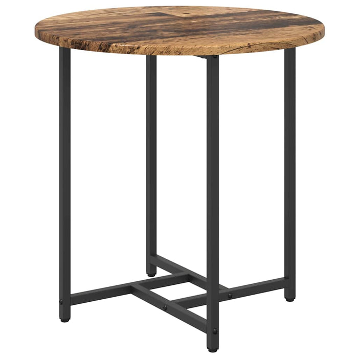 Set măsuțe laterale 2 pcs Lemn vechi și Negru 50 x 50 x 50 cm - WALTI WALTI