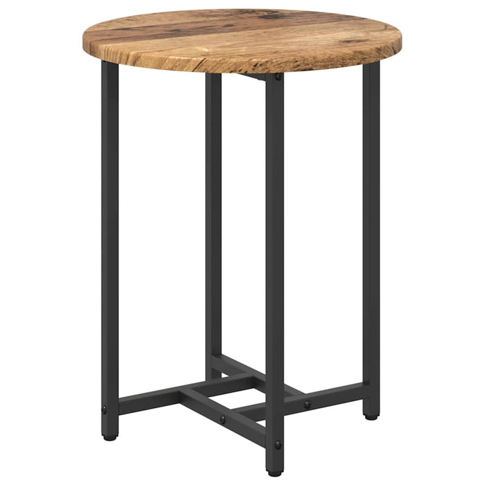 Set măsuțe laterale 2 pcs Lemn vechi și Negru 50 x 50 x 50 cm - WALTI WALTI