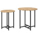 Set măsuțe laterale 2 pcs Stejar Artisan și Negru - WALTI WALTI