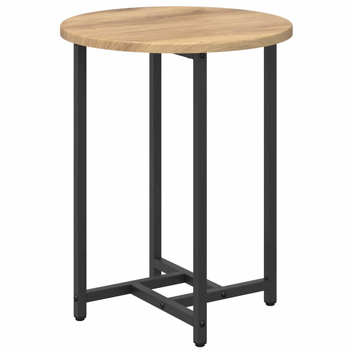 Set măsuțe laterale 2 pcs Stejar Artisan și Negru - WALTI WALTI