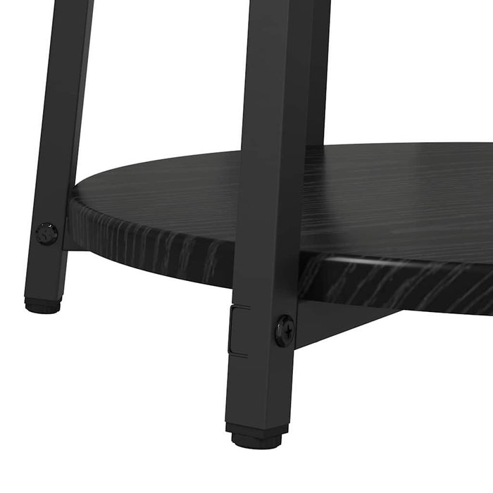 Set măsuțe laterale cu raft 2 pcs Stejar negru 50 x 50 x 51 cm - WALTI WALTI
