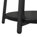 Set măsuțe laterale cu raft 2 pcs Stejar negru 50 x 50 x 51 cm - WALTI WALTI