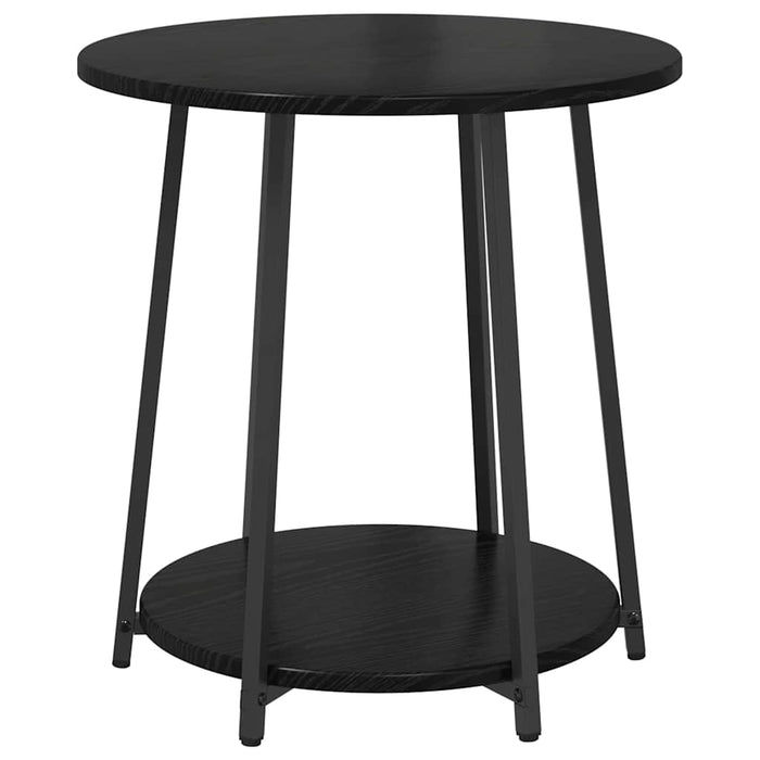Set măsuțe laterale cu raft 2 pcs Stejar negru 50 x 50 x 51 cm - WALTI WALTI