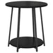 Set măsuțe laterale cu raft 2 pcs Stejar negru 50 x 50 x 51 cm - WALTI WALTI