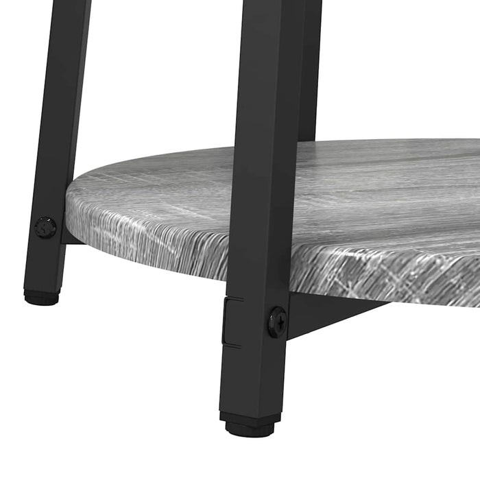 Set măsuțe laterale 2 pcs Gri sonoma și Negru 50 x 50 x 51 cm - WALTI WALTI
