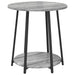 Set măsuțe laterale 2 pcs Gri sonoma și Negru 50 x 50 x 51 cm - WALTI WALTI