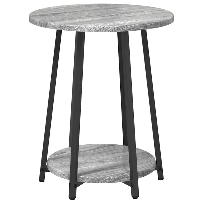Set măsuțe laterale 2 pcs Gri sonoma și Negru 50 x 50 x 51 cm - WALTI WALTI