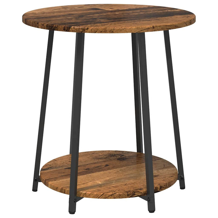 Set măsuțe laterale 2 pcs Lemn vechi și Negru 50 x 50 x 51 cm - WALTI WALTI