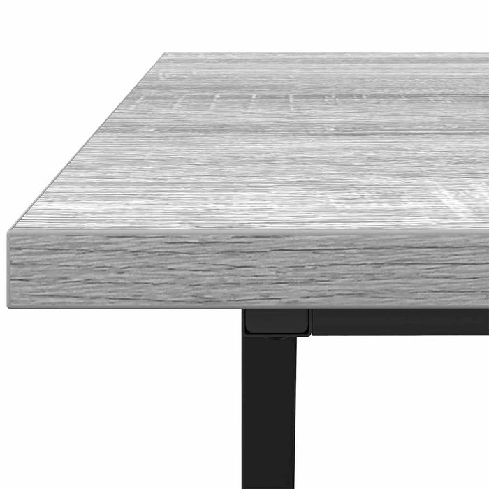 Masă de cafea sonoma gri 100 x 50 x 40 cm Lemn aranjat și metal - WALTI WALTI