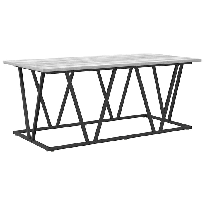 Masă de cafea sonoma gri 100 x 50 x 40 cm Lemn aranjat și metal - WALTI WALTI