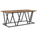 Masă de cafea Lemn vechi 100 x 50 x 40 cm Lemn aranjat și metal - WALTI WALTI