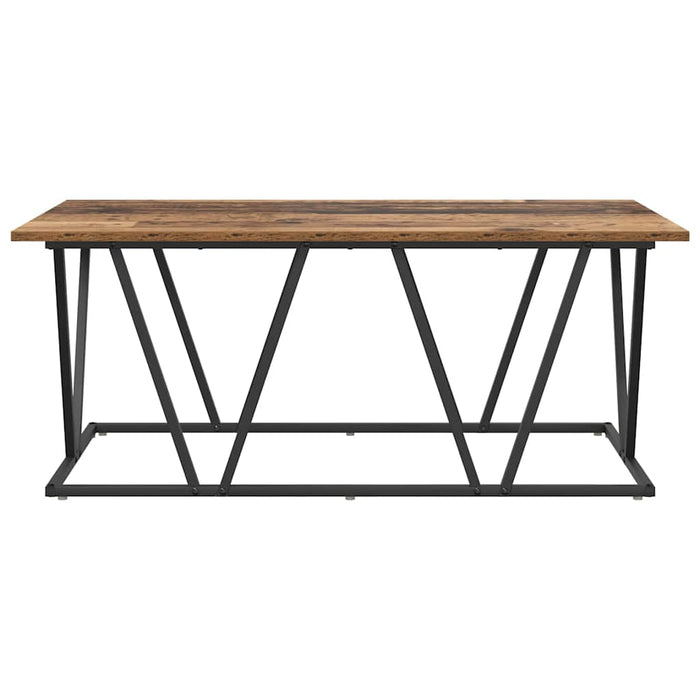 Masă de cafea Lemn vechi 100 x 50 x 40 cm Lemn aranjat și metal - WALTI WALTI
