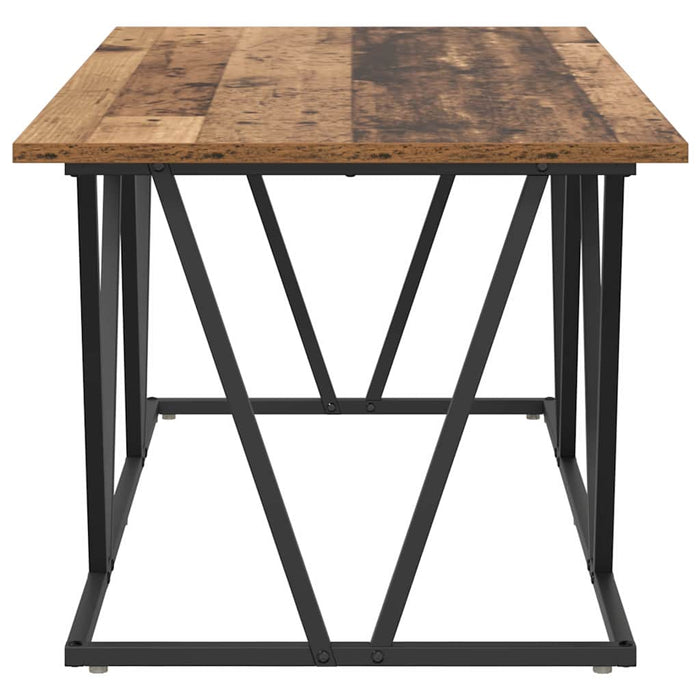 Masă de cafea Lemn vechi 100 x 50 x 40 cm Lemn aranjat și metal - WALTI WALTI