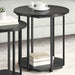 Set măsuțe laterale 2 pcs Stejar negru 50 x 50 x 50.5 cm - WALTI WALTI