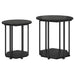 Set măsuțe laterale 2 pcs Stejar negru 50 x 50 x 50.5 cm - WALTI WALTI