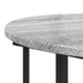 Set măsuțe laterale 2 pcs Gri sonoma și Negru 50 x 50 x 50.5 cm - WALTI WALTI